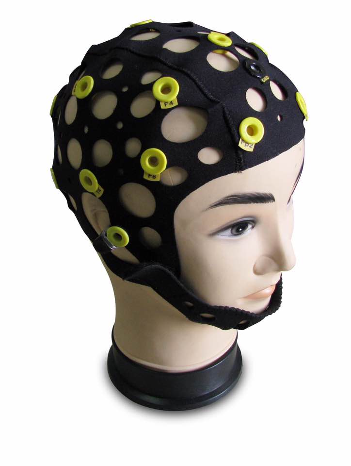 Elastic fabric EEG cap