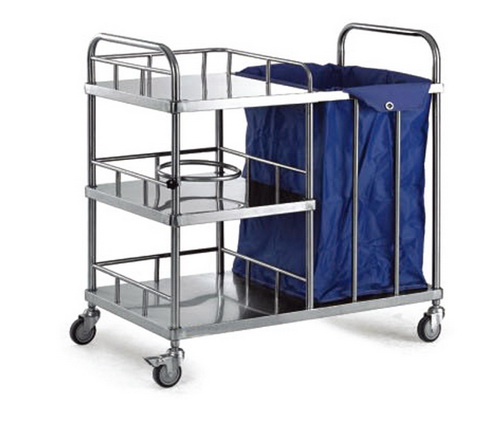 Stainless Steel Foldable Linen Trolley