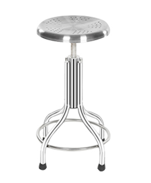 Tabouret haut en acier inoxydable 4 pieds