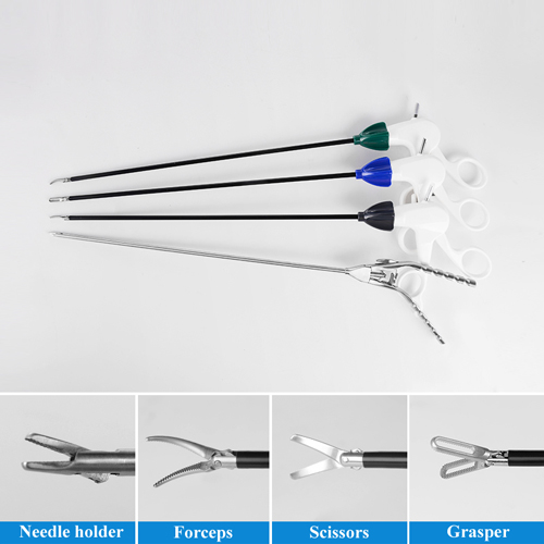 Training Instruments 4 pcs Set (Needle holder, forceps, gasping, Scissor)