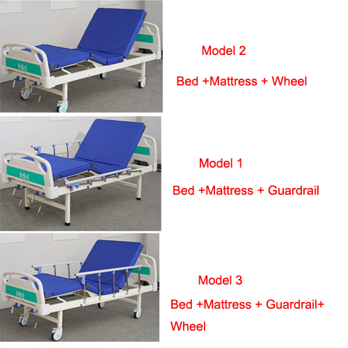 Cama de manivela doble manual de dos funciones