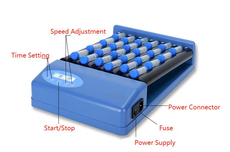 Speed Adjustment Tube Roller With Screen and Timer