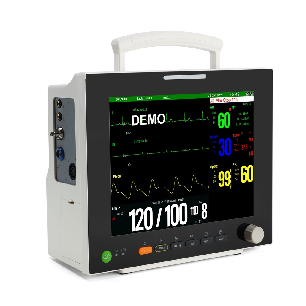 12.1 inch dedicated patient monitors for ICU and operating rooms