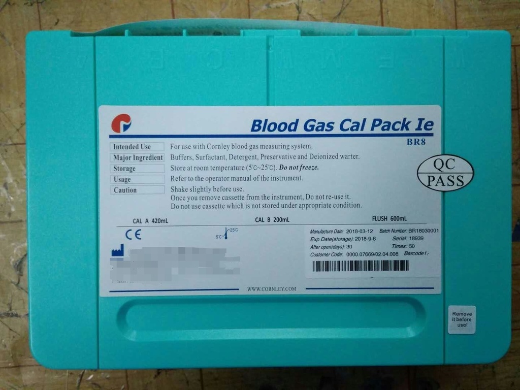 Blood Gas Reagent Pack (50 tests per pack with 30 days validity)