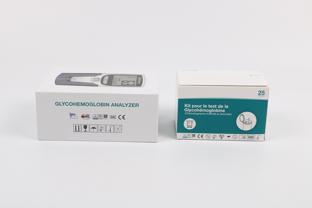 Glycated glycemic protein test strip