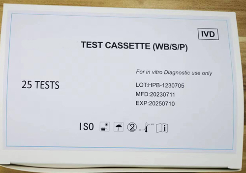 Test Salmonella Typhoïde IgG/IgM 3.0mm Tri-line, 25 Tests/Boîte