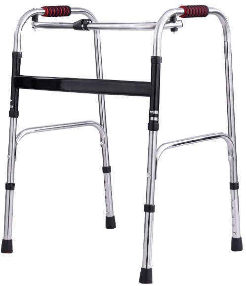 Stainless steel walking frame without wheels