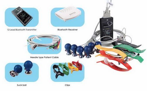 Monitor de ECG ECG inalámbrico Blue tooth de prueba de esfuerzo