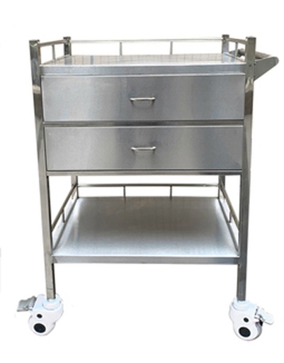 [CCFW10] stainless steel  Send Medicine Trolley(Two Drawer)