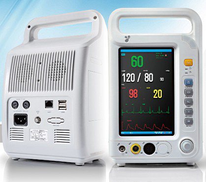 [CCM-8000A] Moniteur patient multiparamètre, brassard et tube NIBP, câble et électrodes ECG, capteur SpO2, câble d'alimentation, manuel d'utilisatio