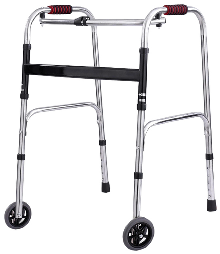 [CC23122503] Stainless steel walking frame with wheels